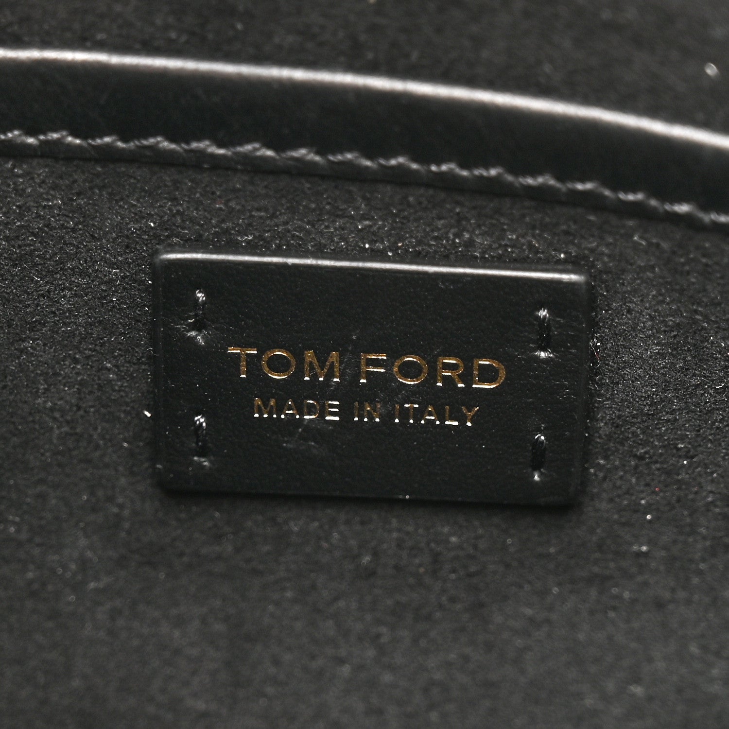 Tom Ford Crocodile Embossed Calfskin Shoulder Bag Black 6 of 9