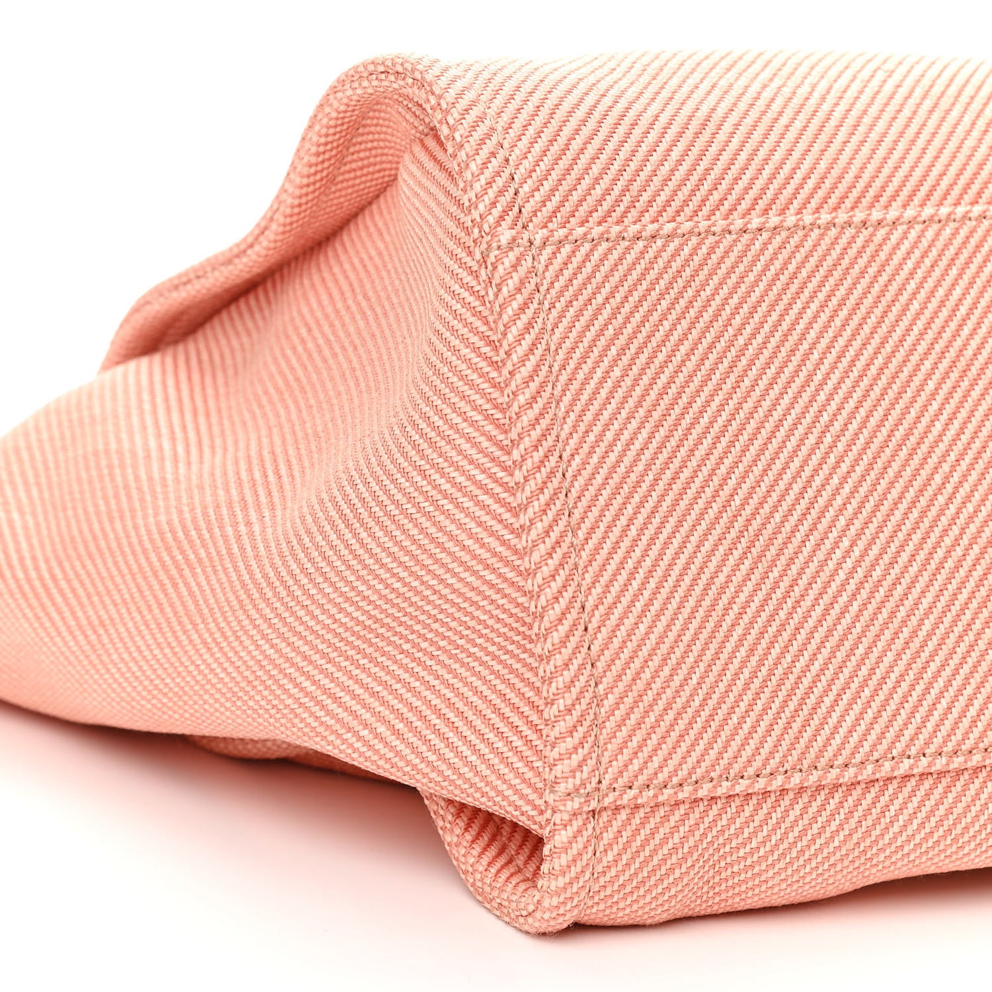 Mixed Fibers Calfskin Medium Deauville Tote Light Orange