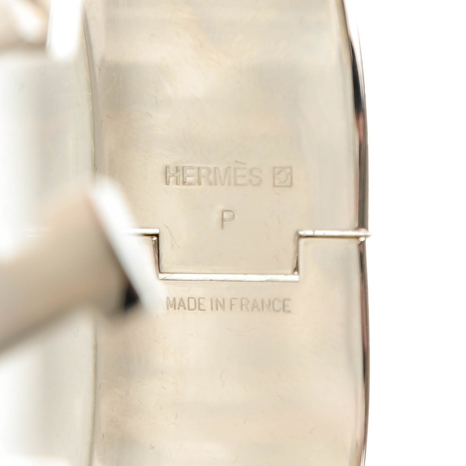 Hermes Enamel Wide Clic Clac H Bracelet PM Rouge Corail 6 of 6