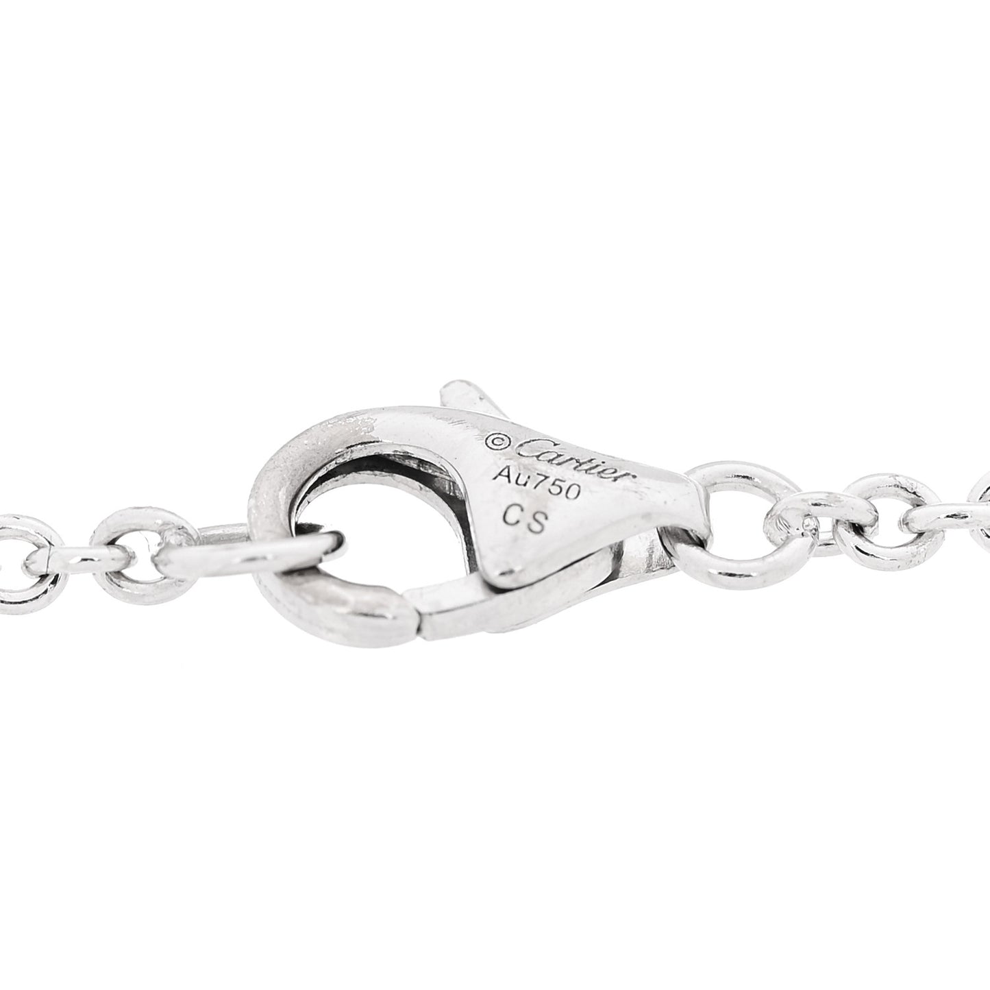 18K White Gold Interlocking LOVE Bracelet
