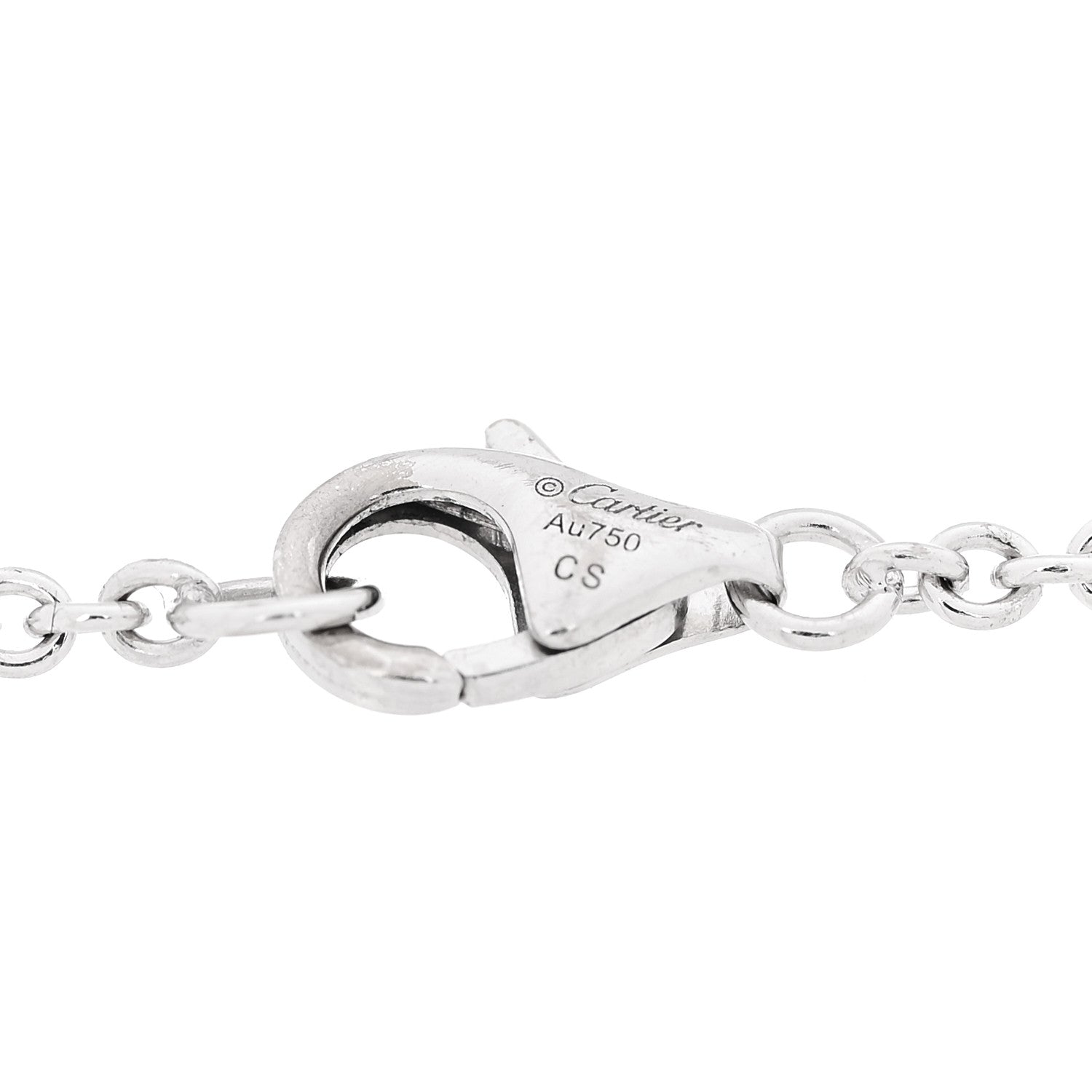 Cartier 18K White Gold Interlocking LOVE Bracelet 4 of 5