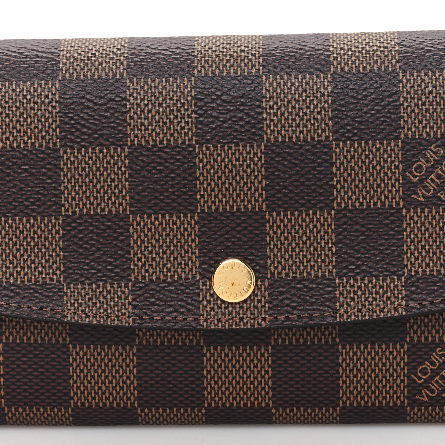 Louis Vuitton Damier Ebene Emilie Wallet Rose Ballerine 5 of 10