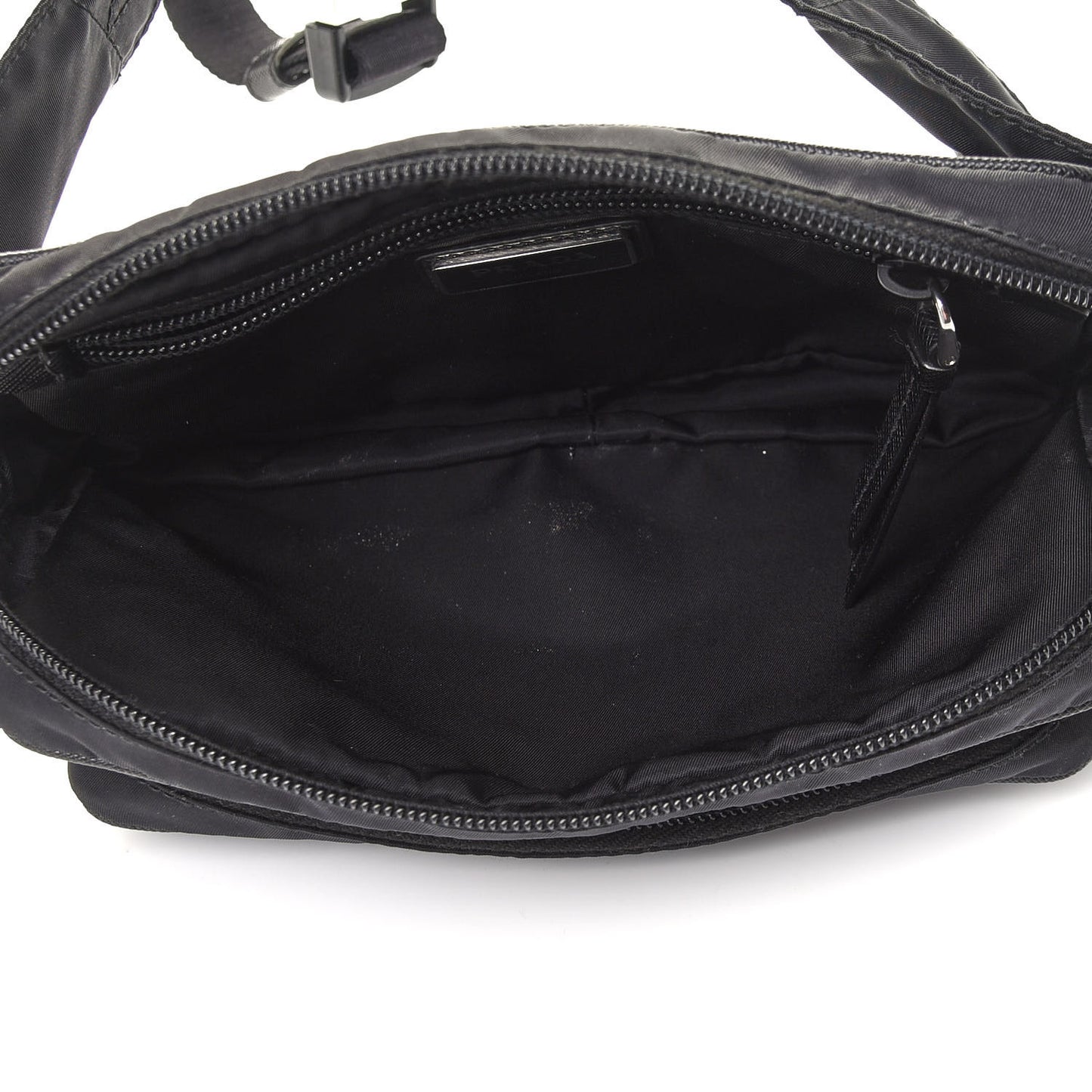 Tessuto Nylon Saffiano Belt Bag Black