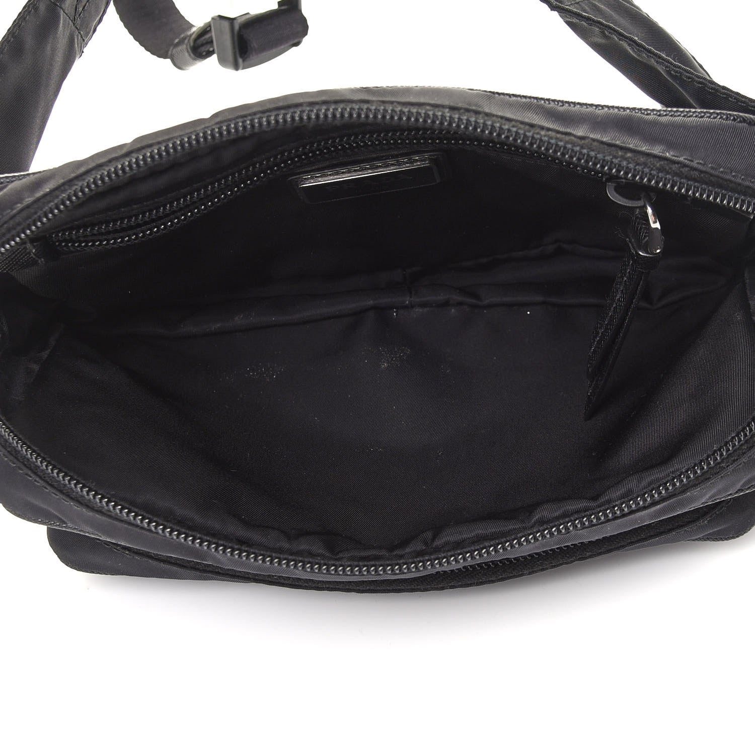 Prada Tessuto Nylon Saffiano Belt Bag Black 7 of 8
