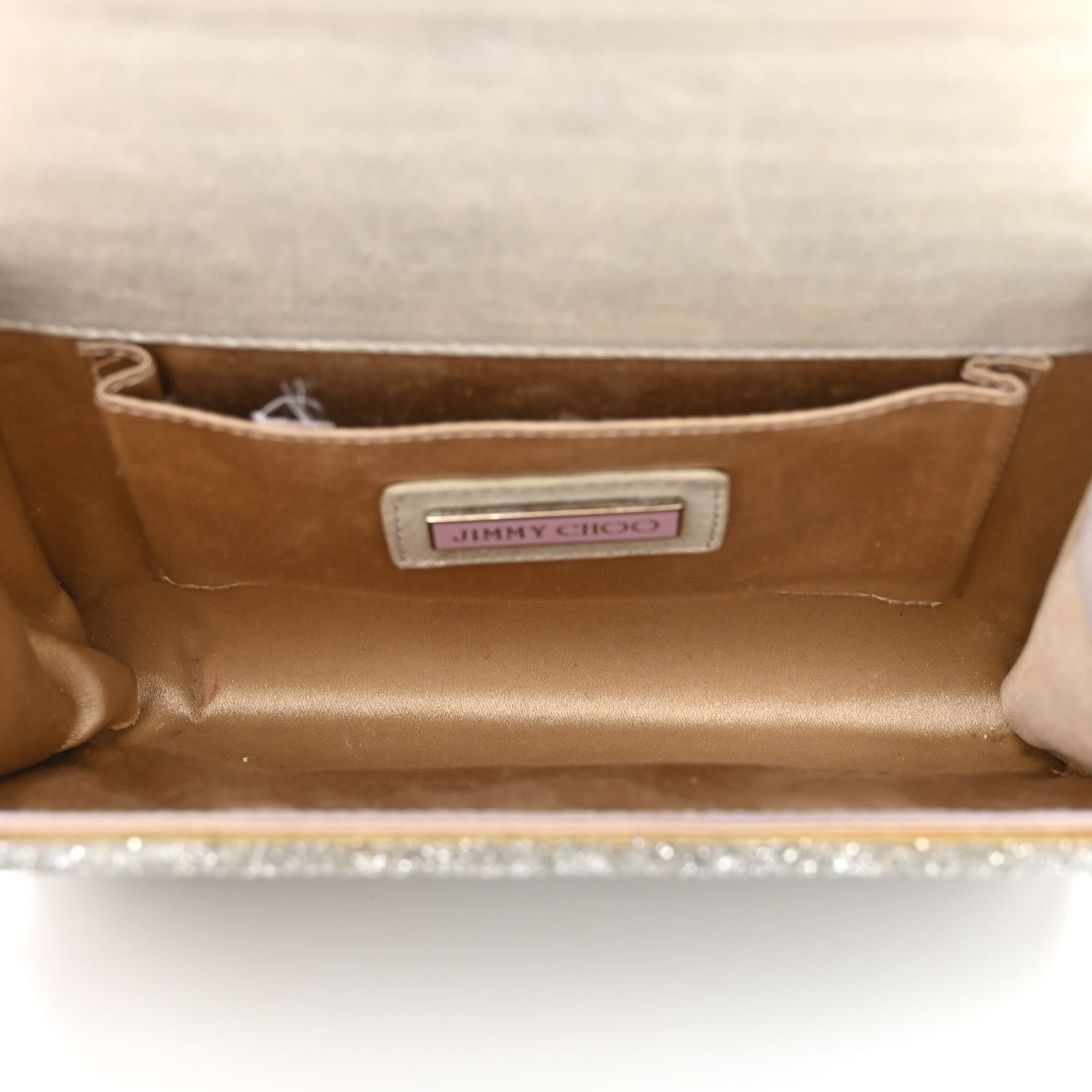Jimmy Choo Acrylic Glitter Candy Clutch Silver 5 of 13