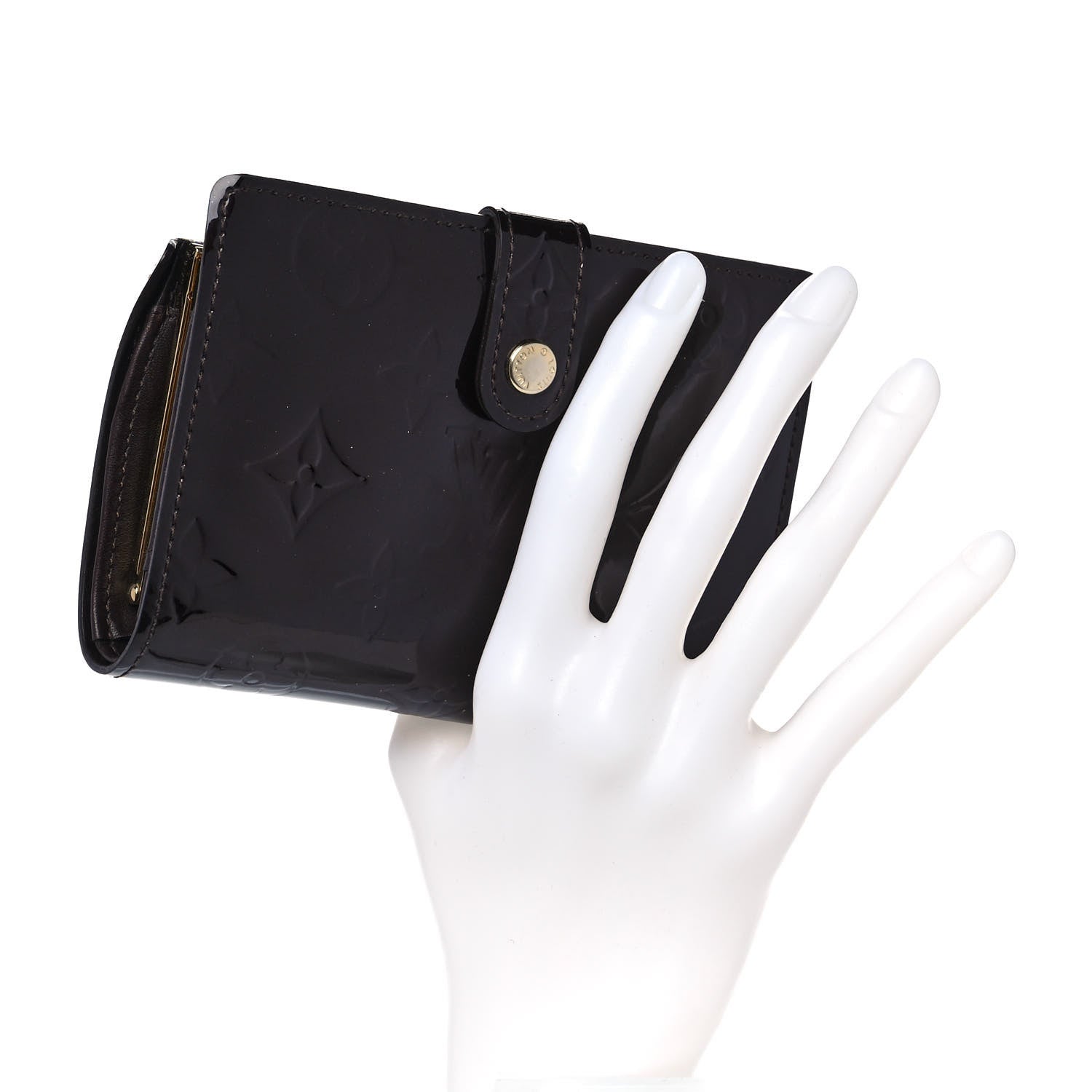 Louis Vuitton Vernis French Purse Wallet Amarante 2 of 9