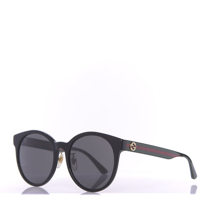 Gucci Acetate GG Web Round Eye Sunglasses GG0854SK Black 1 of 7