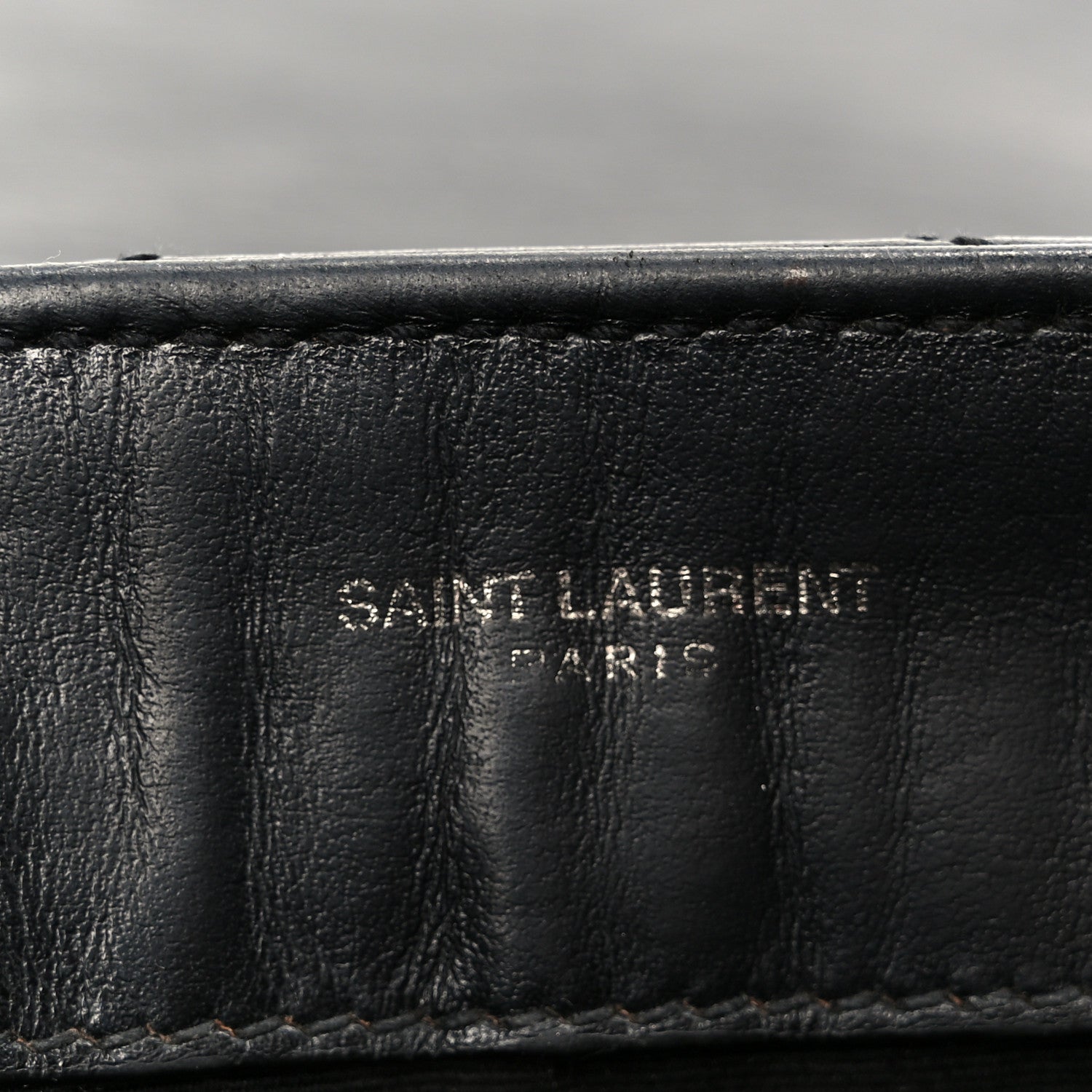 Saint Laurent Calfskin Y Quilted Monogram Monochrome Small Loulou Chain Satchel Black 6 of 14