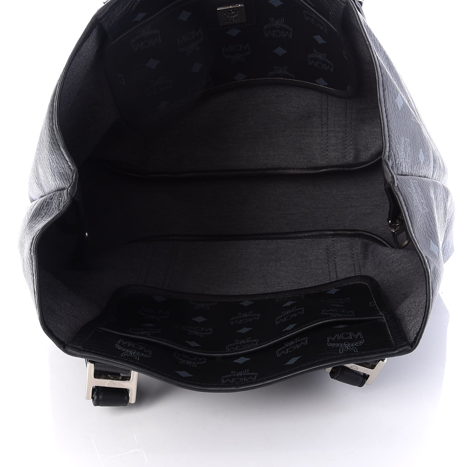 MCM Visetos Shopping Tote Black 5 of 9