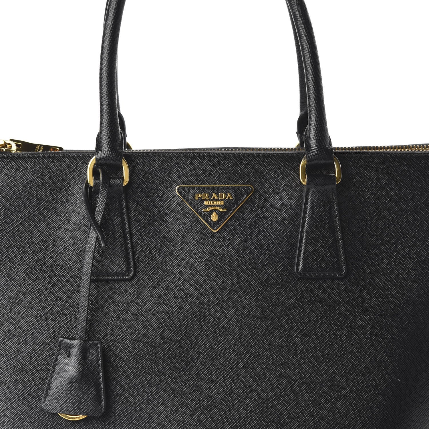 Prada Saffiano Large Galleria Double Zip Tote Black 9 of 12