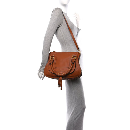 Chloe Calfskin Medium Marcie Satchel Tan 3 of 9