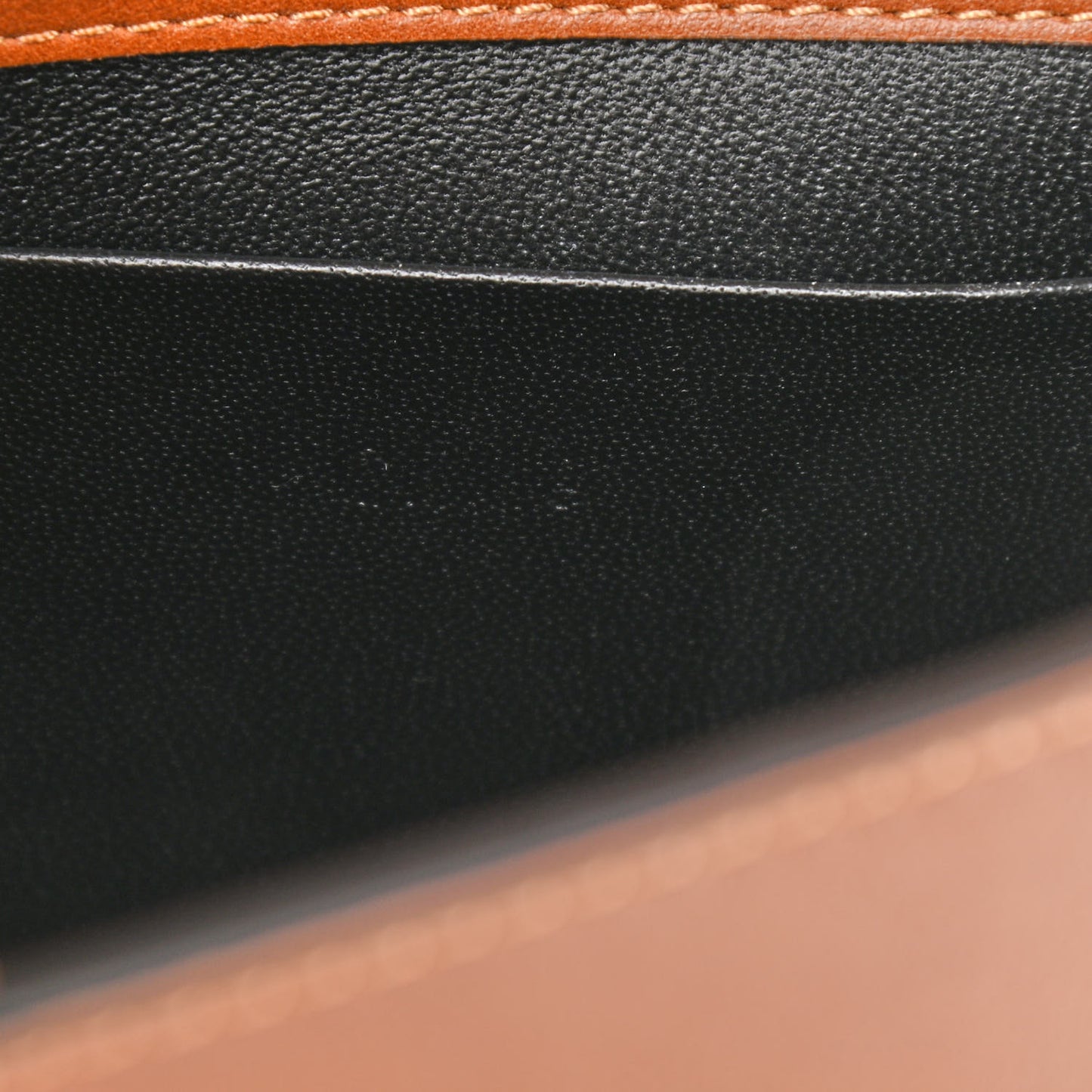 Calfskin Small Nile Bracelet Minaudiere Bag Caramel
