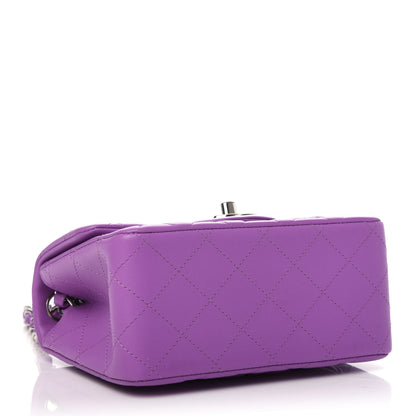 Chanel Lambskin Quilted Mini Square Flap Purple 4 of 10