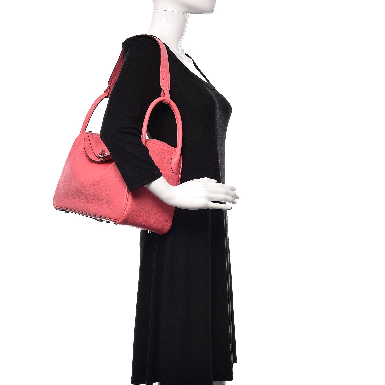 Hermes Evercolor Lindy 30 Rose Azalee 2 of 12