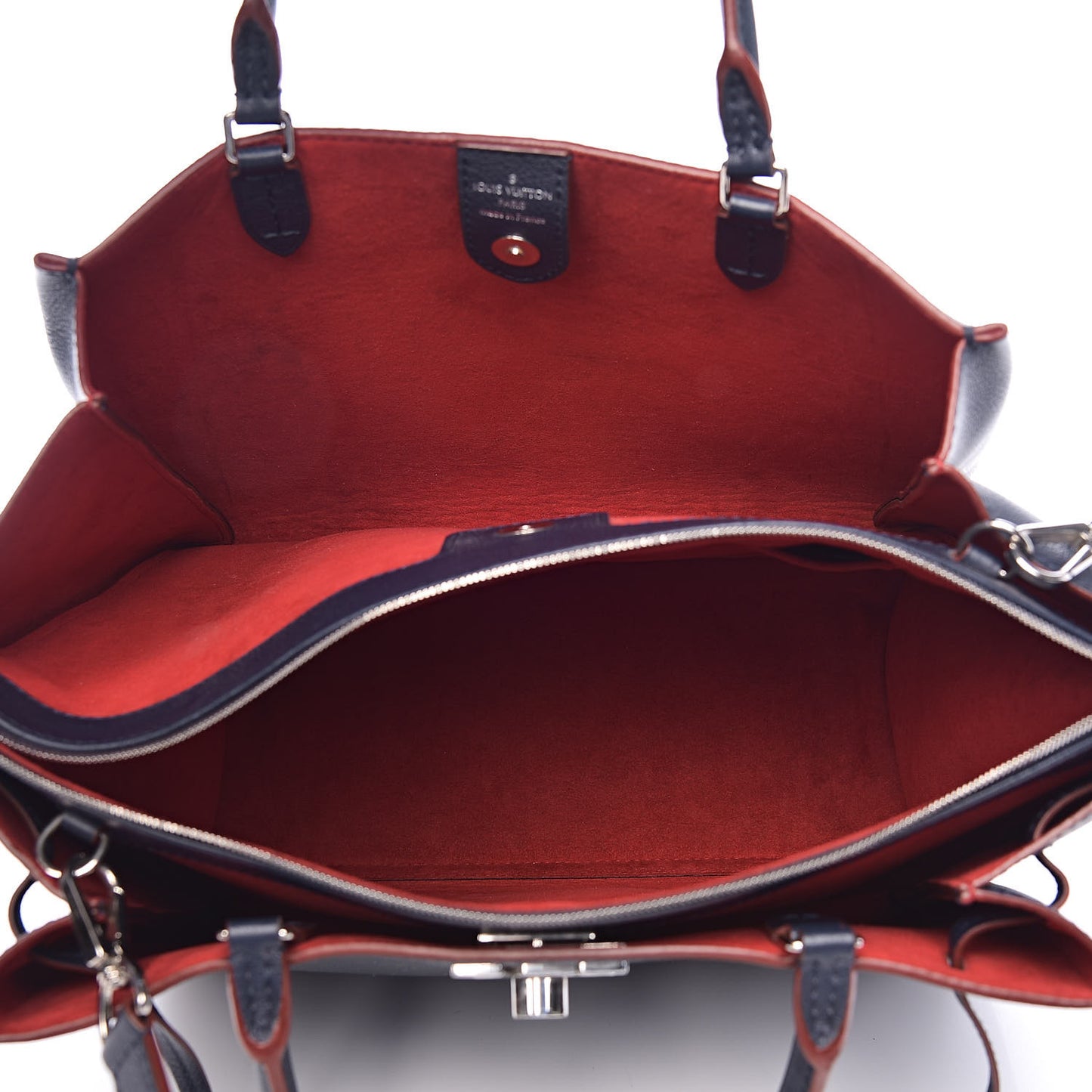 Calfskin Lockmeto Marine Rouge