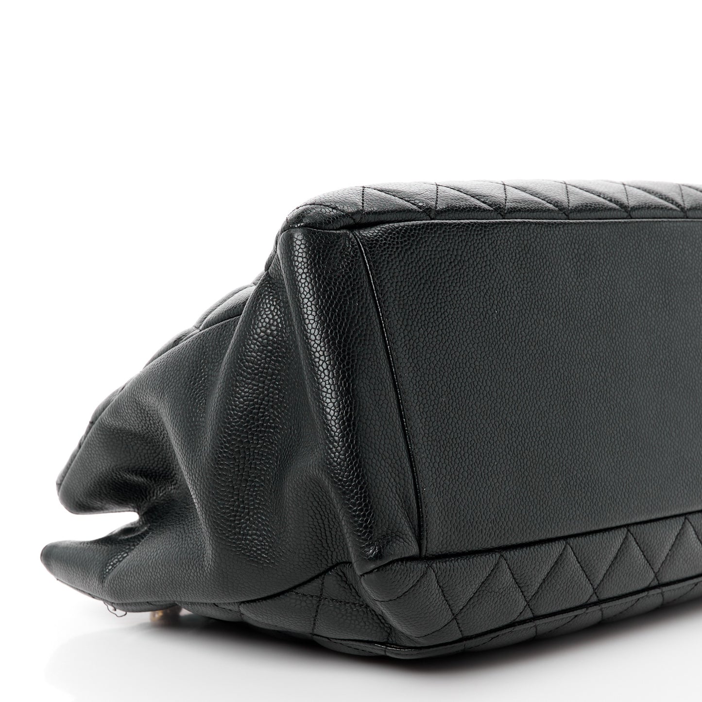 Caviar Quilted Grand Shopping Tote GST Black