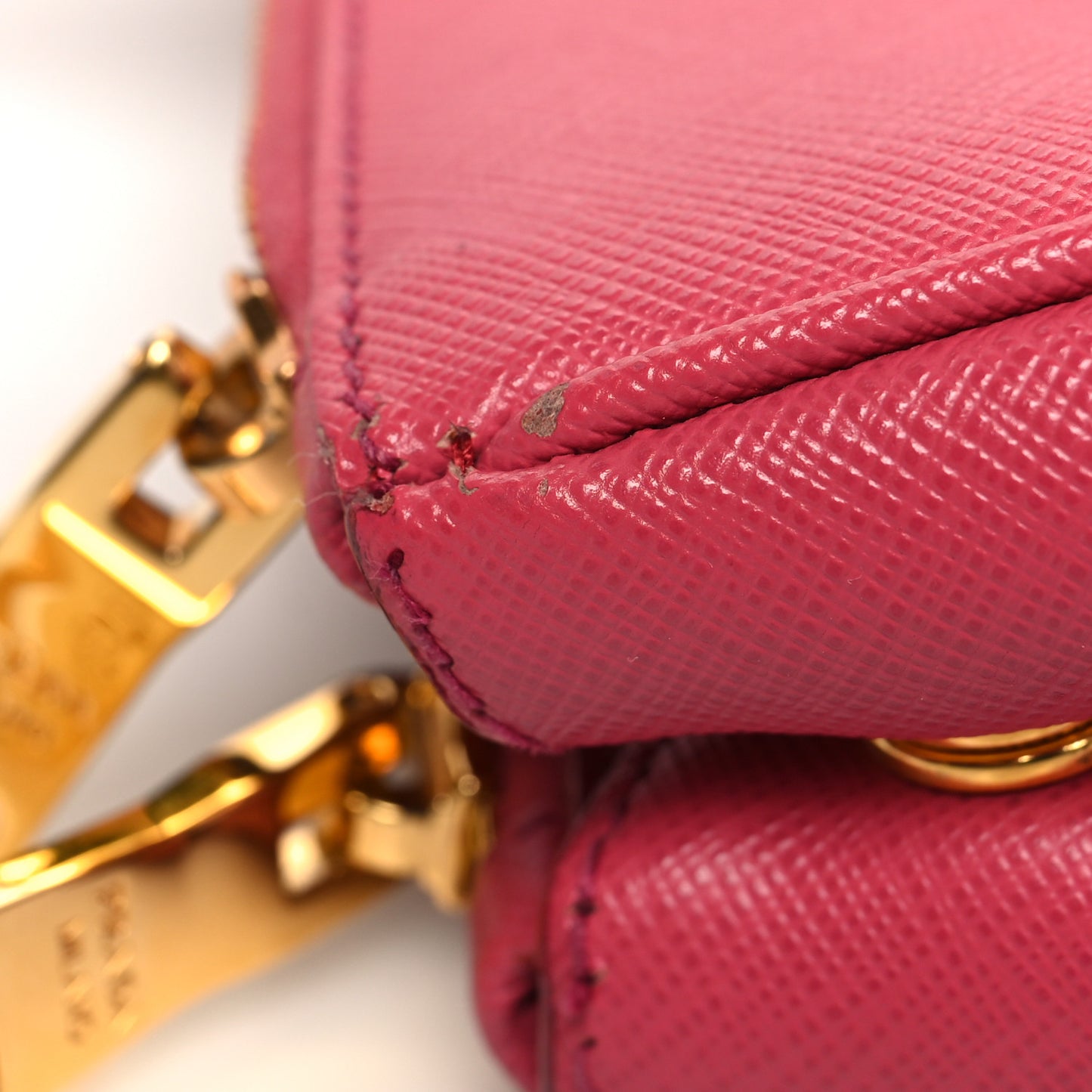 Saffiano Large Galleria Double Zip Tote Peonia