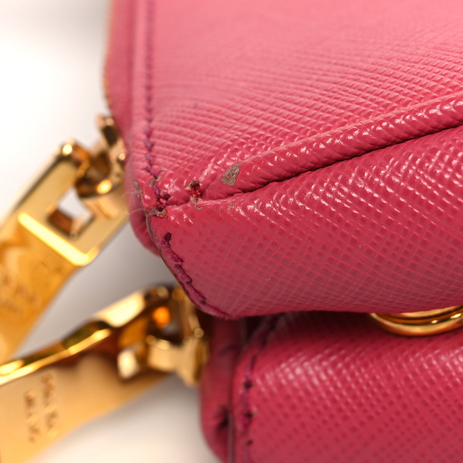Prada Saffiano Large Galleria Double Zip Tote Peonia 15 of 19