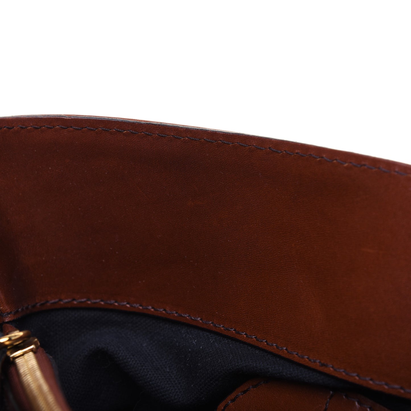 House Check Bridle Calfskin Medium Lynher Tote Dark Tan