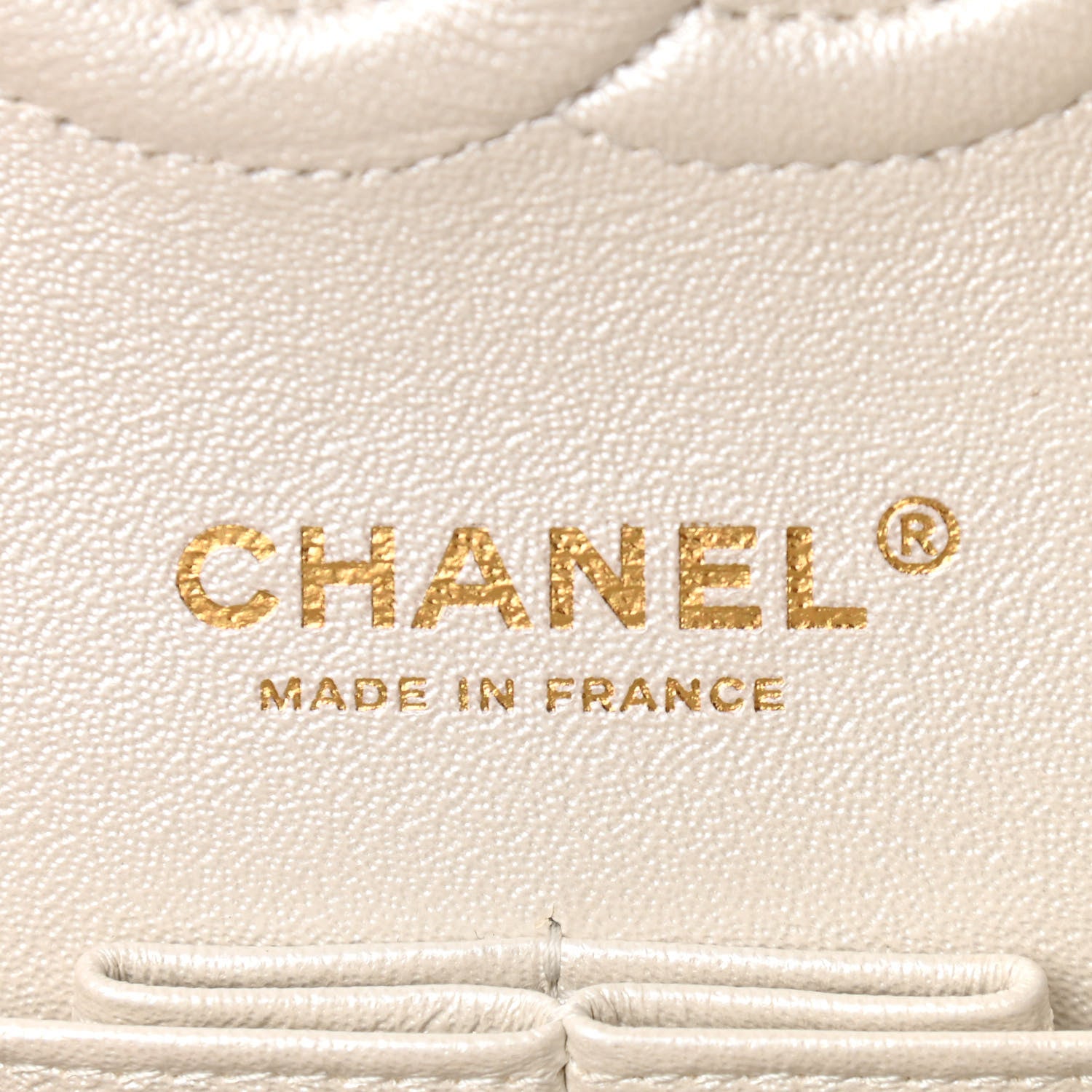 Chanel Iridescent Calfskin Quilted Medium Double Flap White 6 of 11