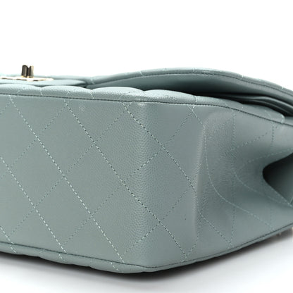 Chanel Caviar Quilted Jumbo Double Flap Grey 9 of 9
