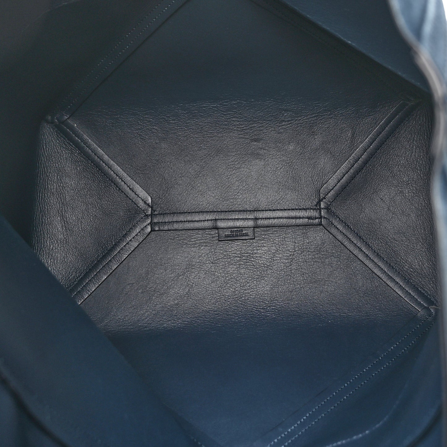 Suede Large Puzzle Fold Tote Denim