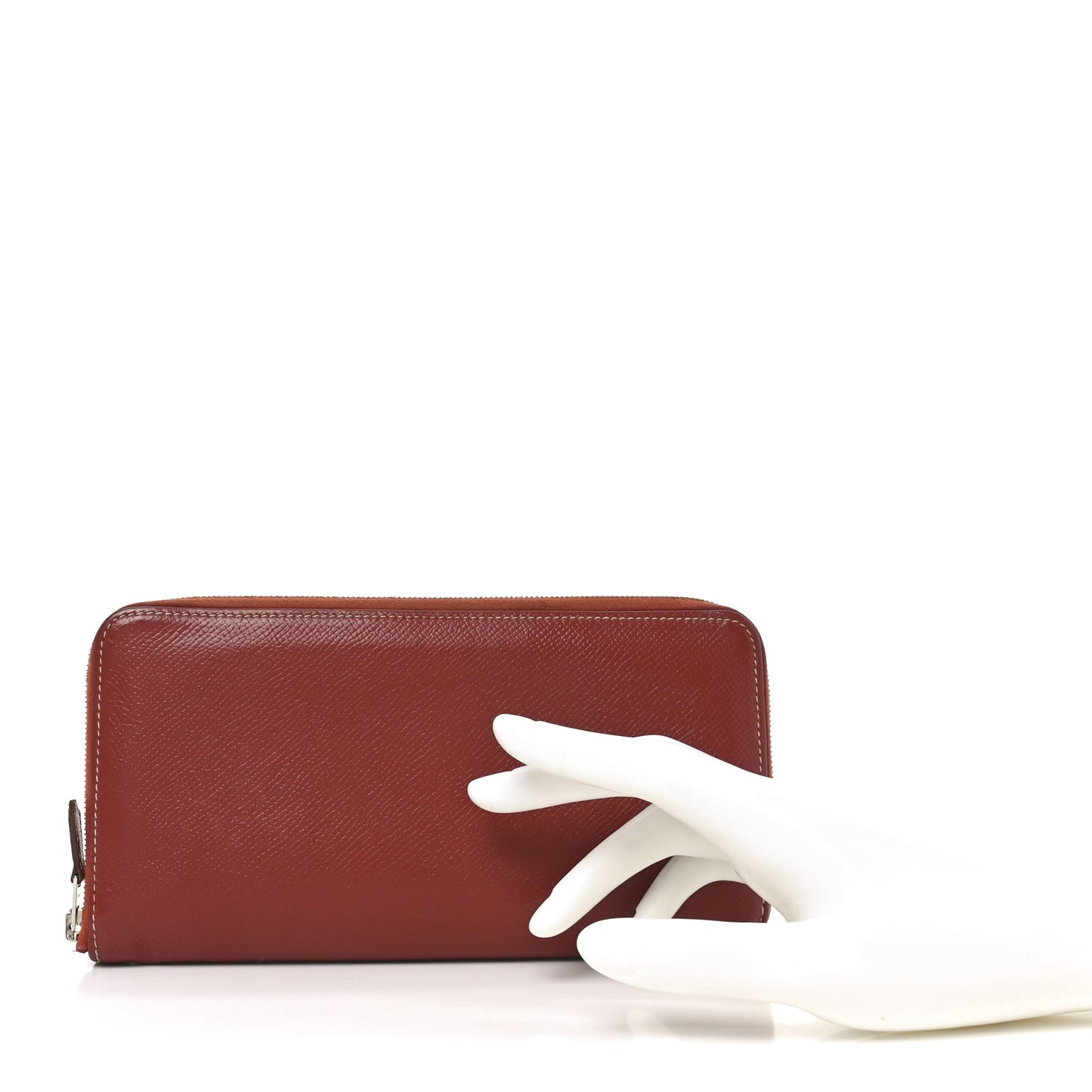 Epsom Silk'In Wallet Brique
