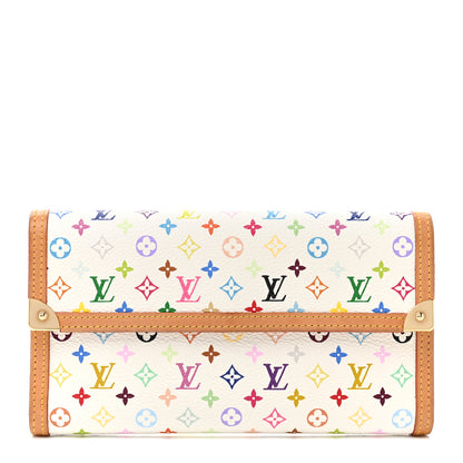 Louis Vuitton Monogram Multicolor Porte Tresor International Wallet White 1 of 10