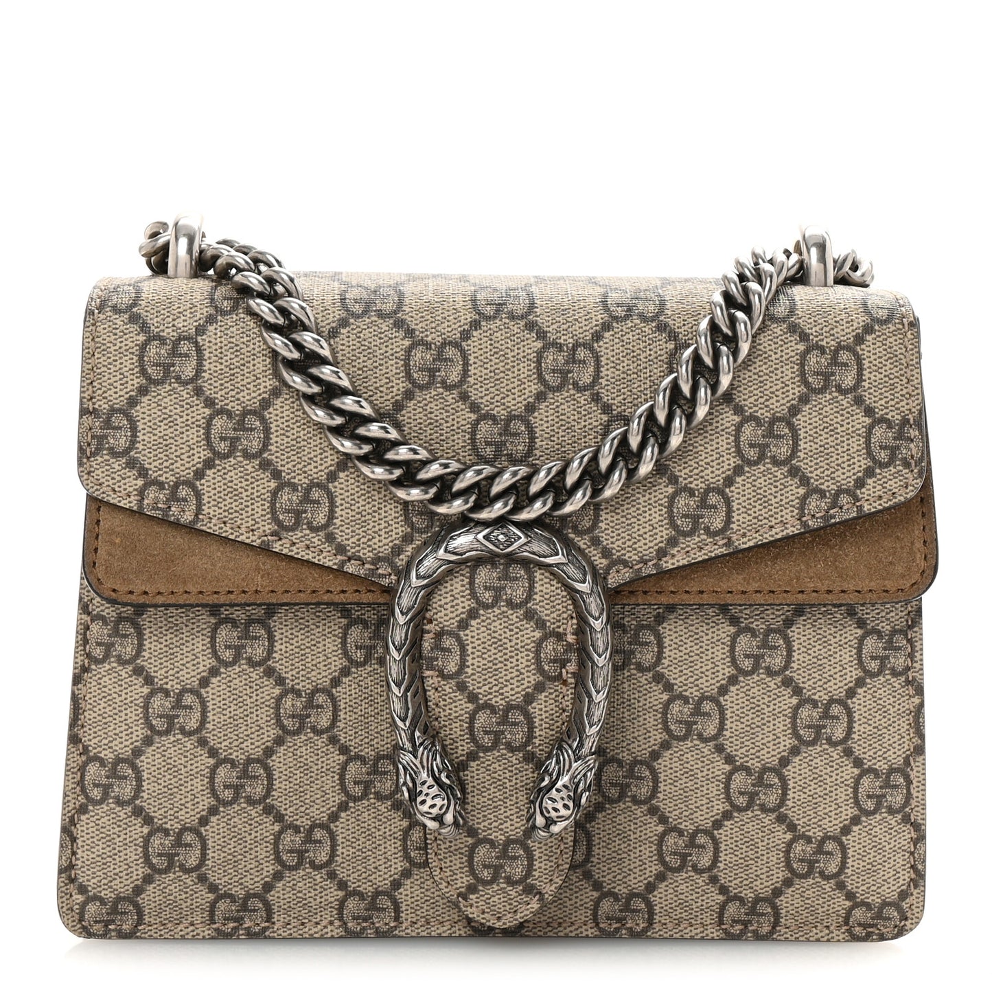 GG Supreme Monogram Mini Dionysus Shoulder Bag Taupe