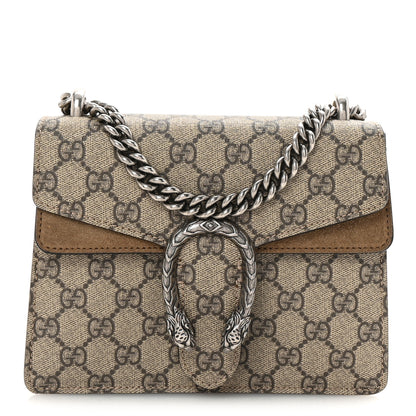 Gucci GG Supreme Monogram Mini Dionysus Shoulder Bag Taupe 1 of 10