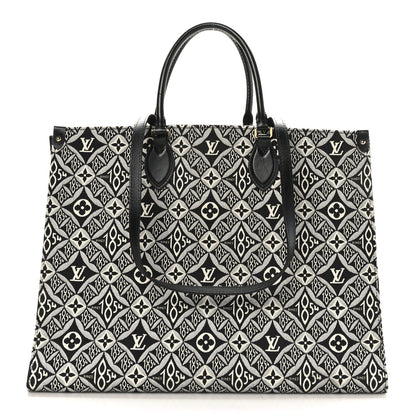 Louis Vuitton Jacquard Since 1854 Onthego GM Grey 1 of 8