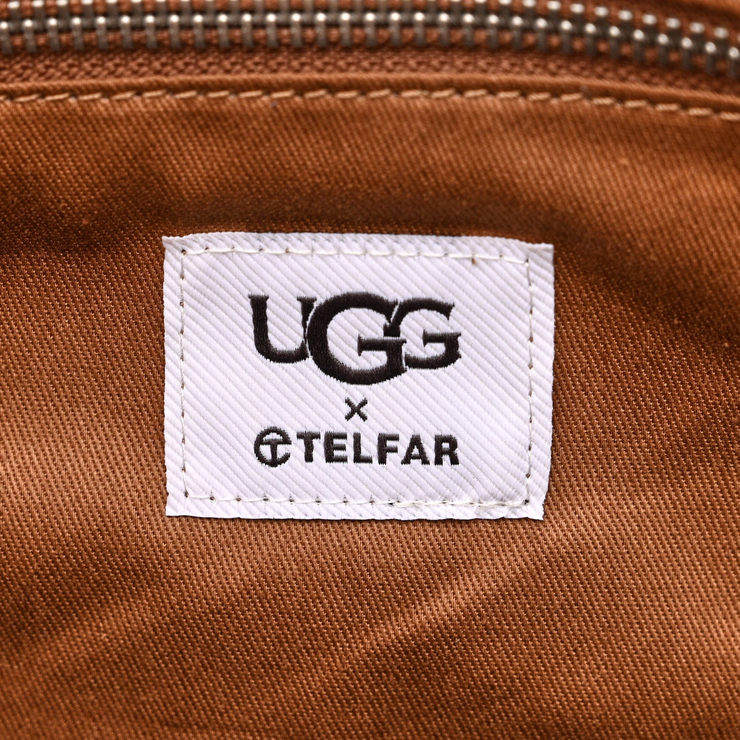 Telfar X UGG Suede Shearling Medium Shopping Bag Natural 6 of 11