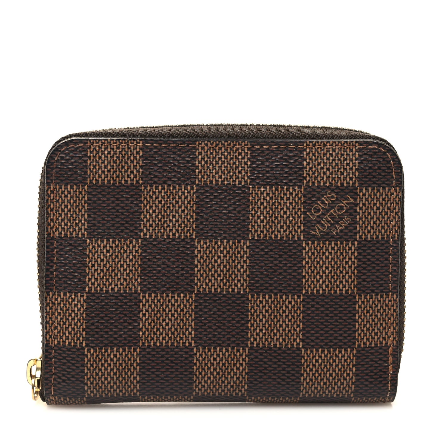 Damier Ebene Zippy Coin Purse Rose Ballerine