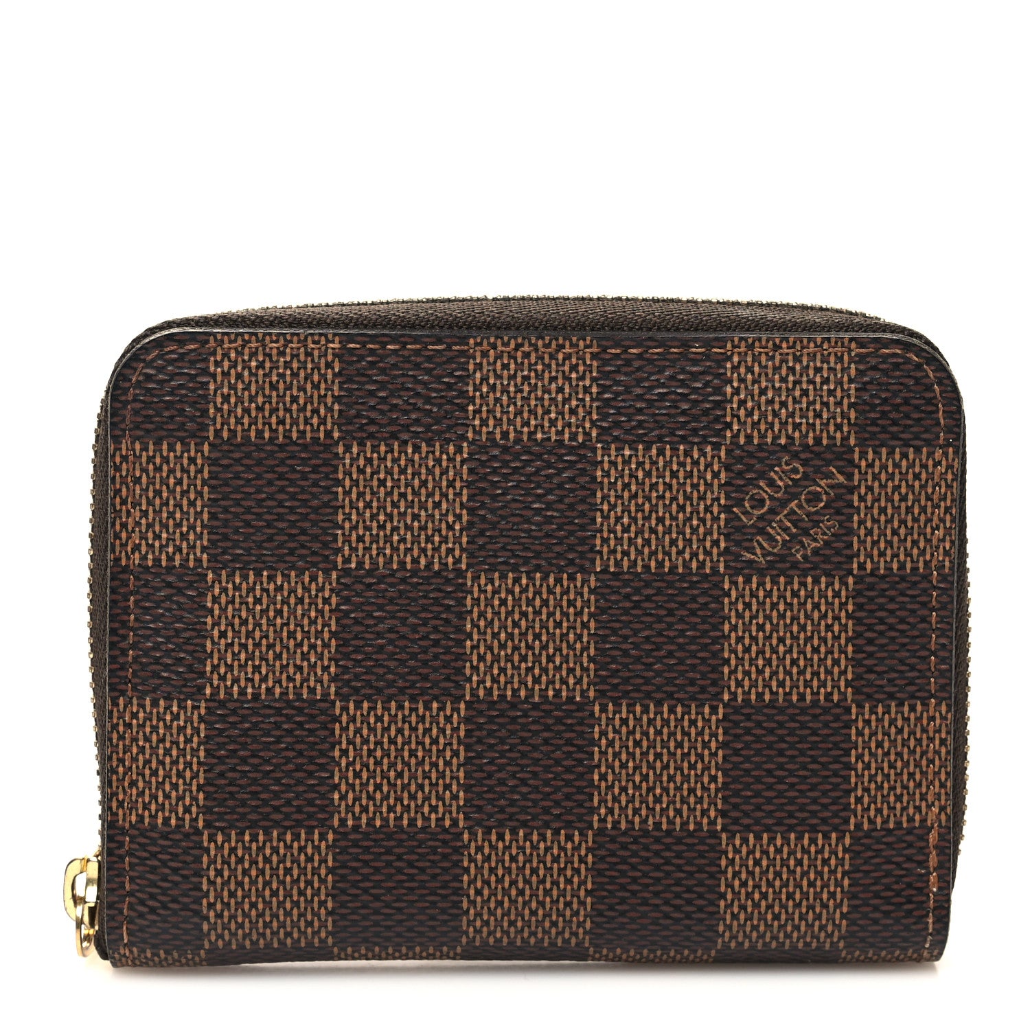 Louis Vuitton Damier Ebene Zippy Coin Purse Rose Ballerine 1 of 10