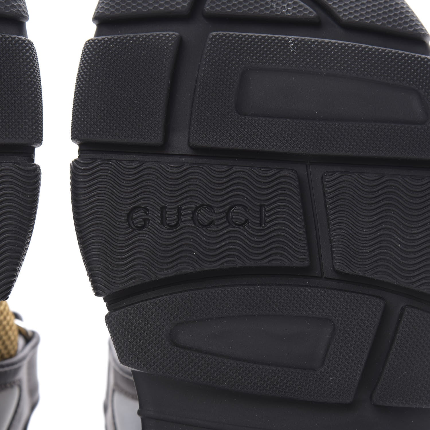 Gucci X SEGA Nappa Mesh Mens Aguru Sandals 9 Loess Black 6 of 8
