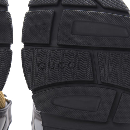 Gucci X SEGA Nappa Mesh Mens Aguru Sandals 9 Loess Black 6 of 8
