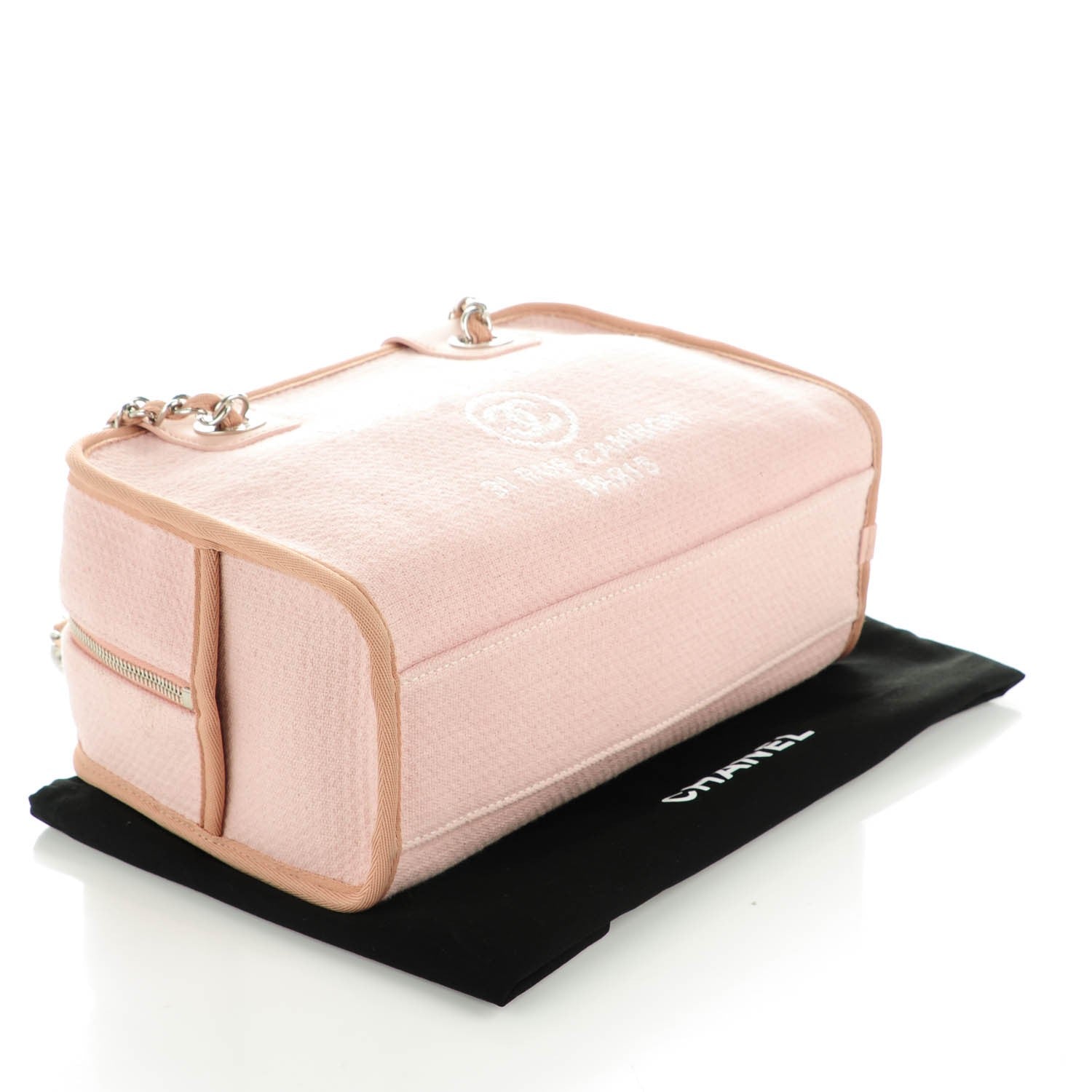 Chanel Canvas Deauville Small Bowling Bag Light Pink 4 of 7