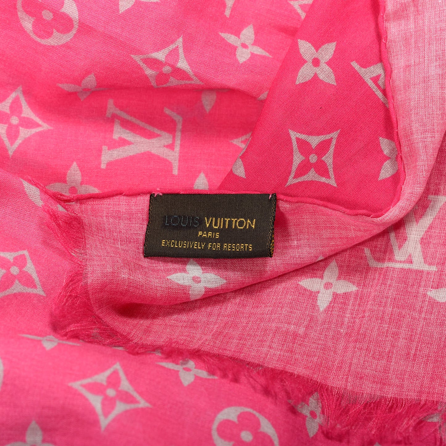 Cotton Monogram Sunrise Shawl