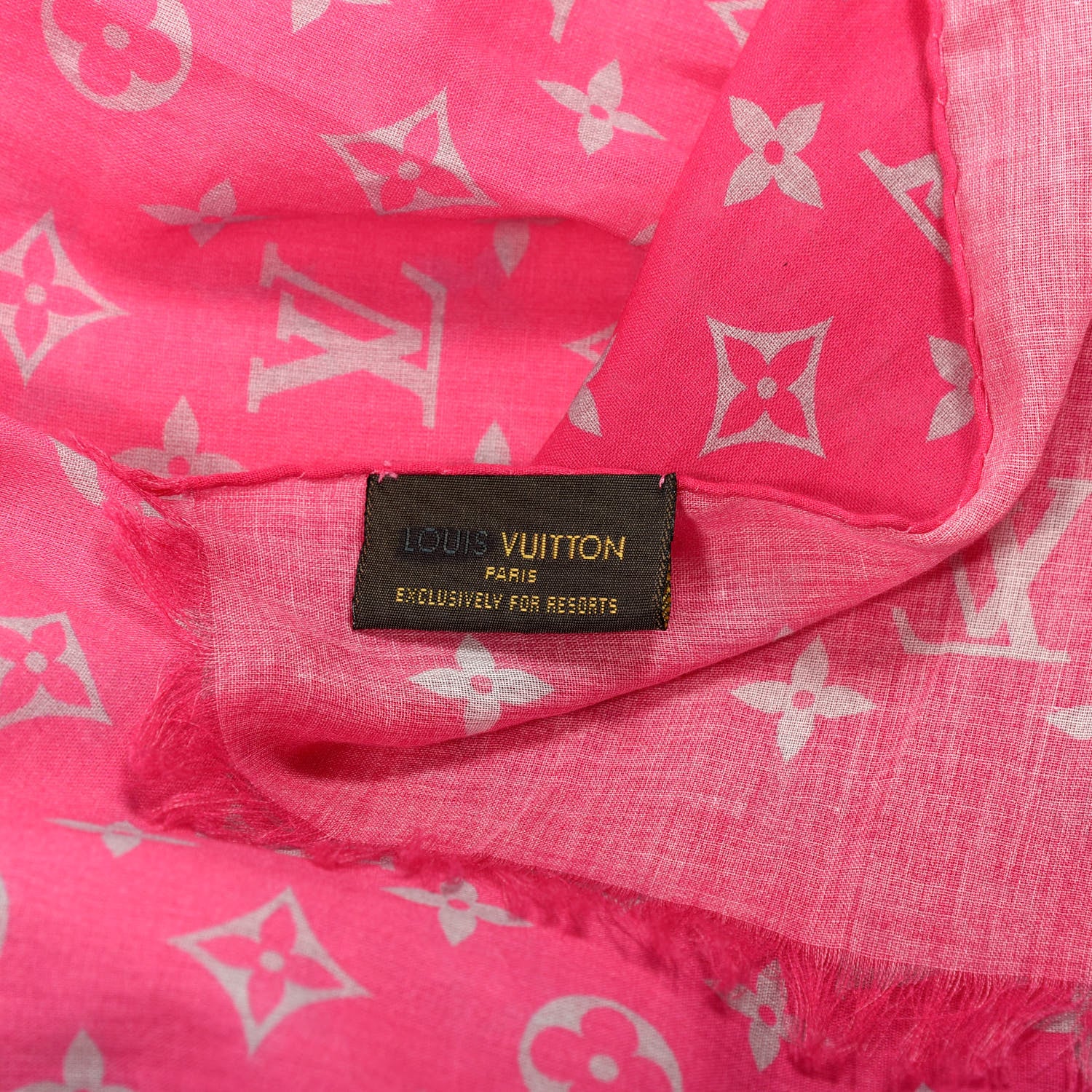 Louis Vuitton Cotton Monogram Sunrise Shawl 4 of 4