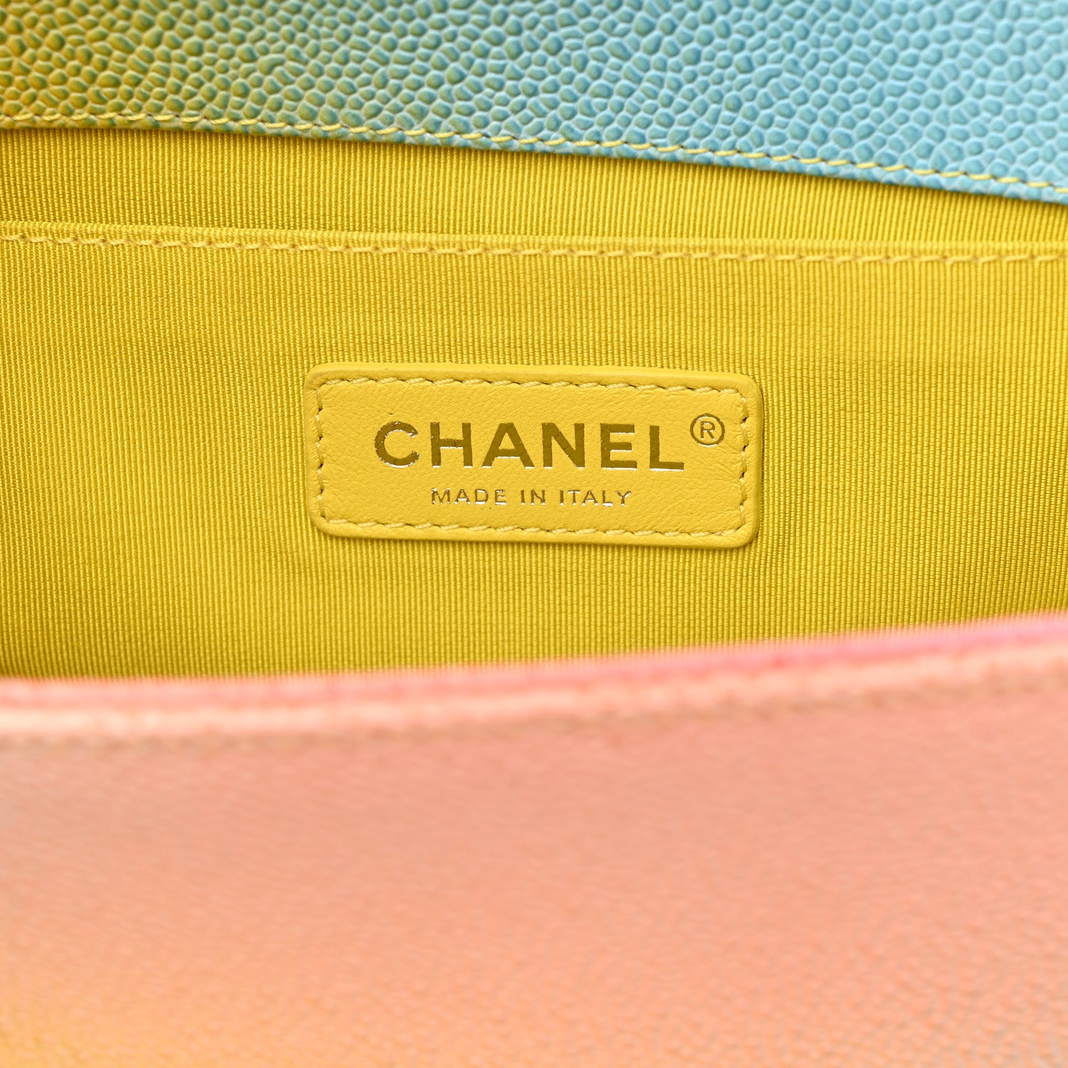 Chanel Caviar Quilted Medium Cuba Rainbow Boy Flap Multicolor 6 of 10
