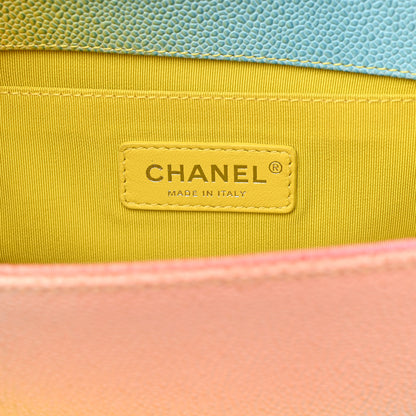 Chanel Caviar Quilted Medium Cuba Rainbow Boy Flap Multicolor 6 of 10