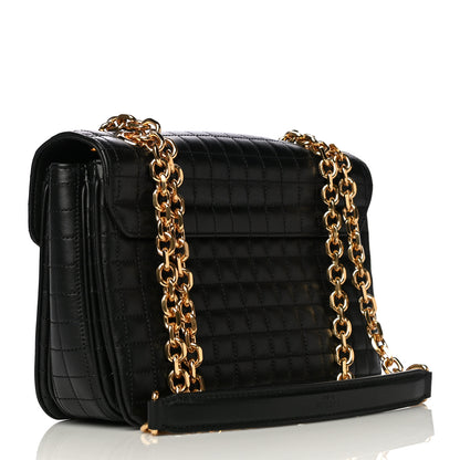 Celine Calfskin Quilted Medium C Bag Black 3 of 12