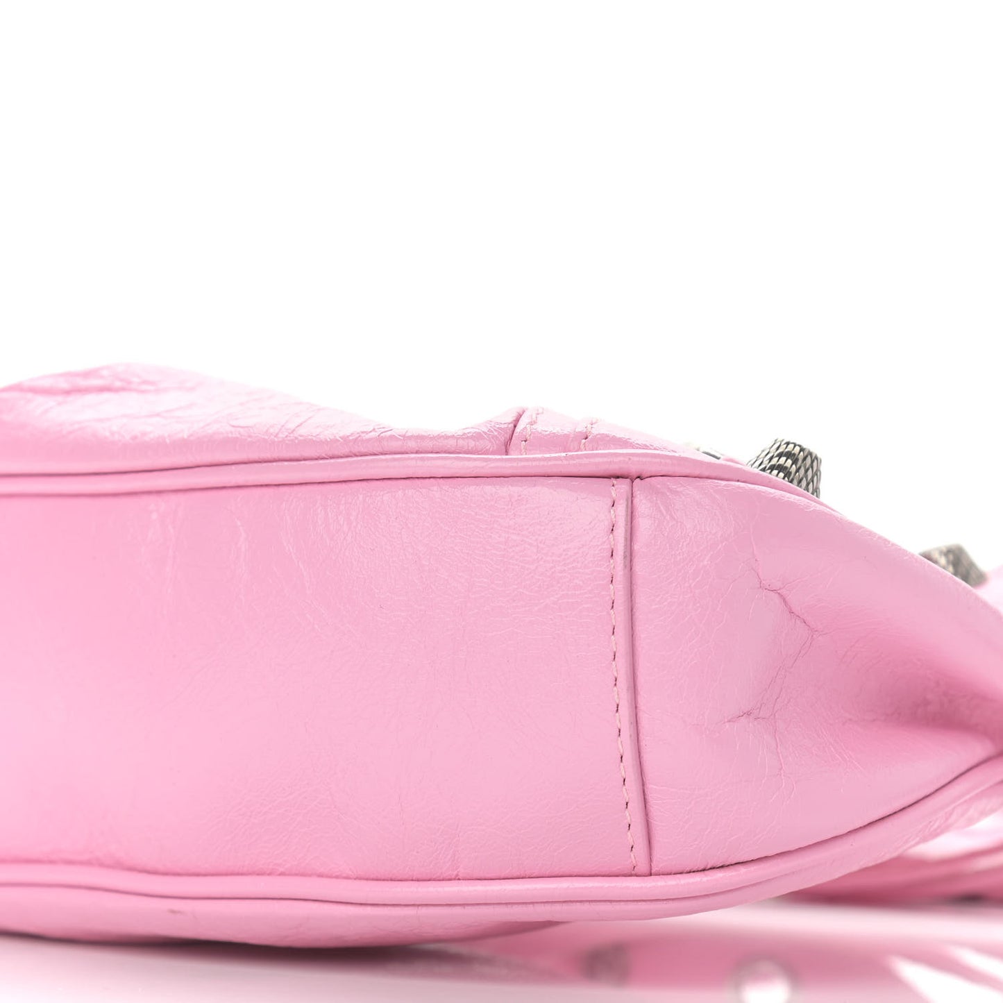 Agneau Arena Le Cagole Shoulder Bag XS Candy Pink