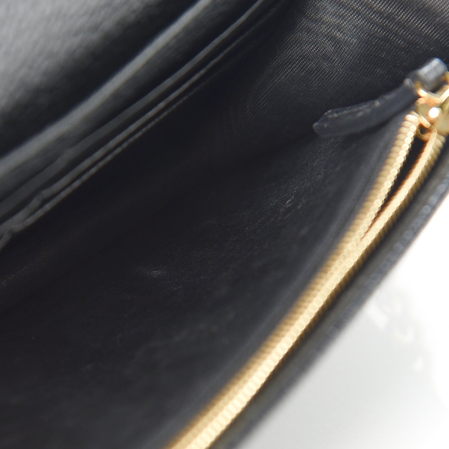 Calfskin Mini GG Marmont Chain Wallet Black