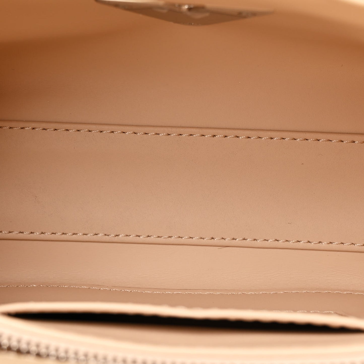 Lambskin Studded Malletage Top Handle GO-14 MM Beige