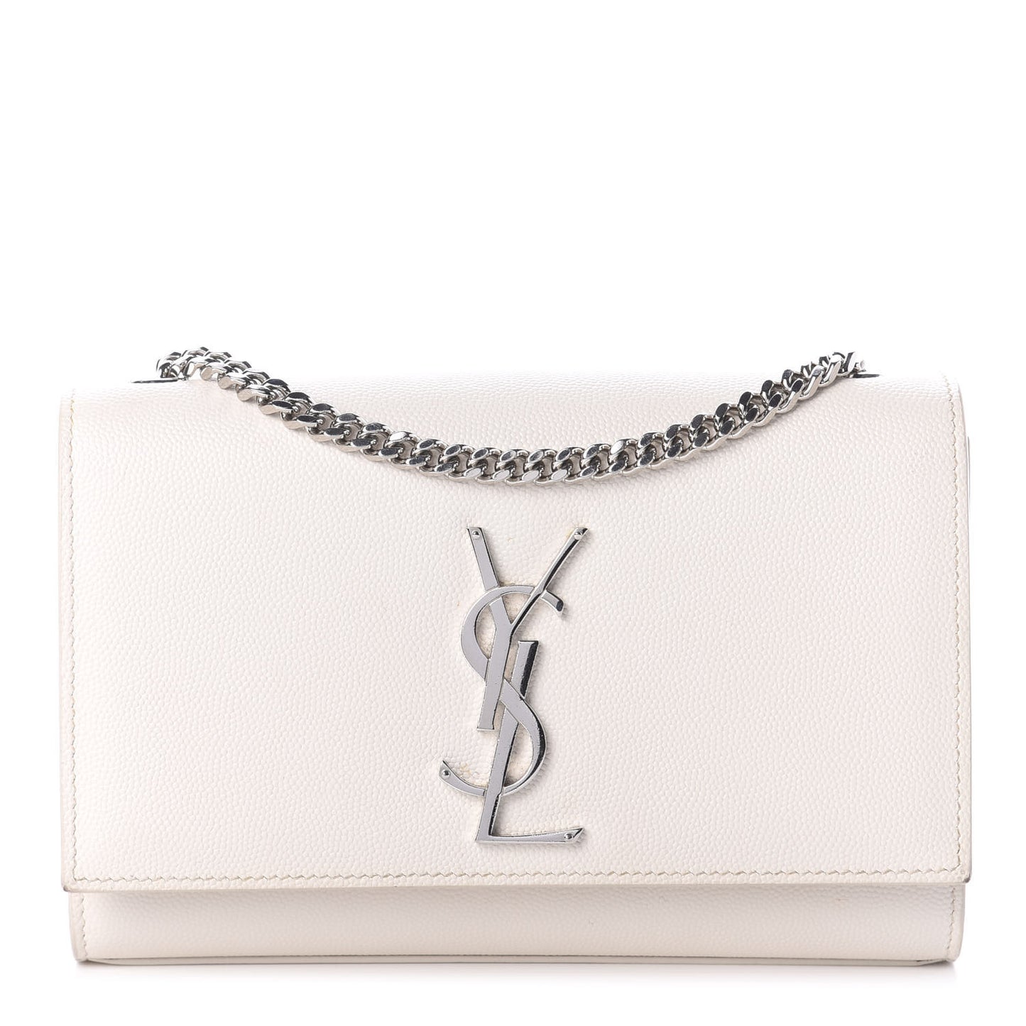 Grain De Poudre Small Monogram Kate Satchel Optical White