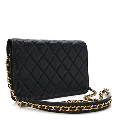 Chanel Lambskin Quilted Infinity Wallet On Chain WOC Black 3 of 10