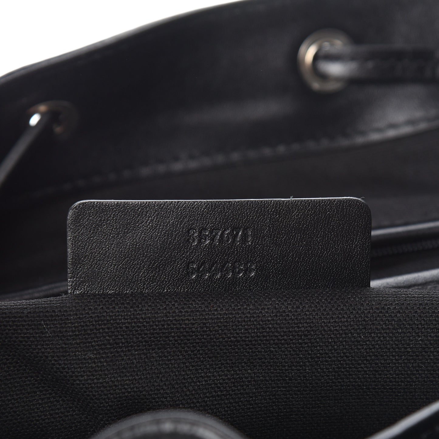 Calfskin Studded Padlock Backpack Black