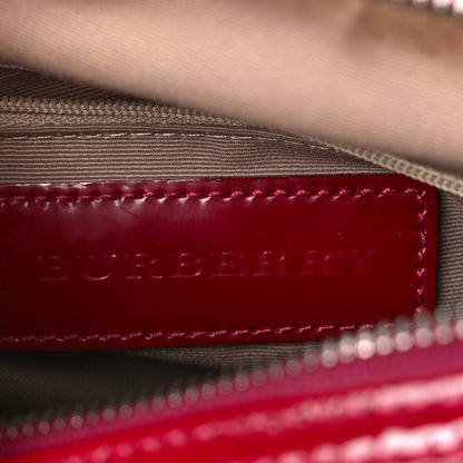 Burberry Patent Nova Check Chester Bowling Bag Raspberry Sorbet 6 of 12