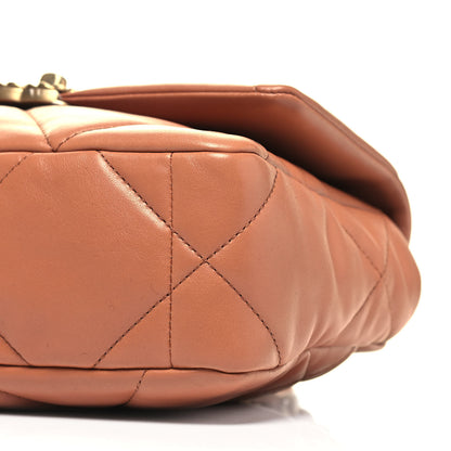 Chanel Lambskin Quilted Medium Chanel 19 Flap Brown 7 of 9